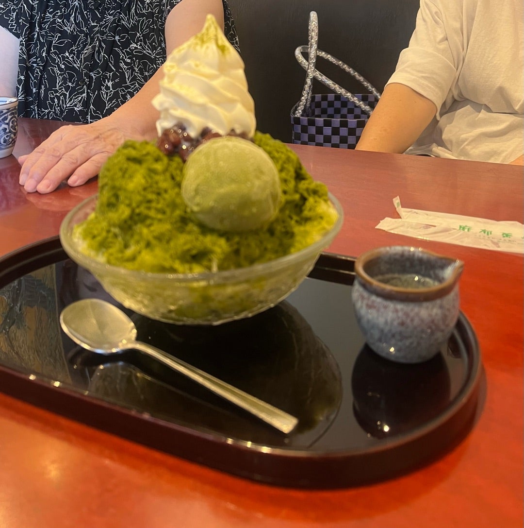 ランチ前に楽しんだかき氷