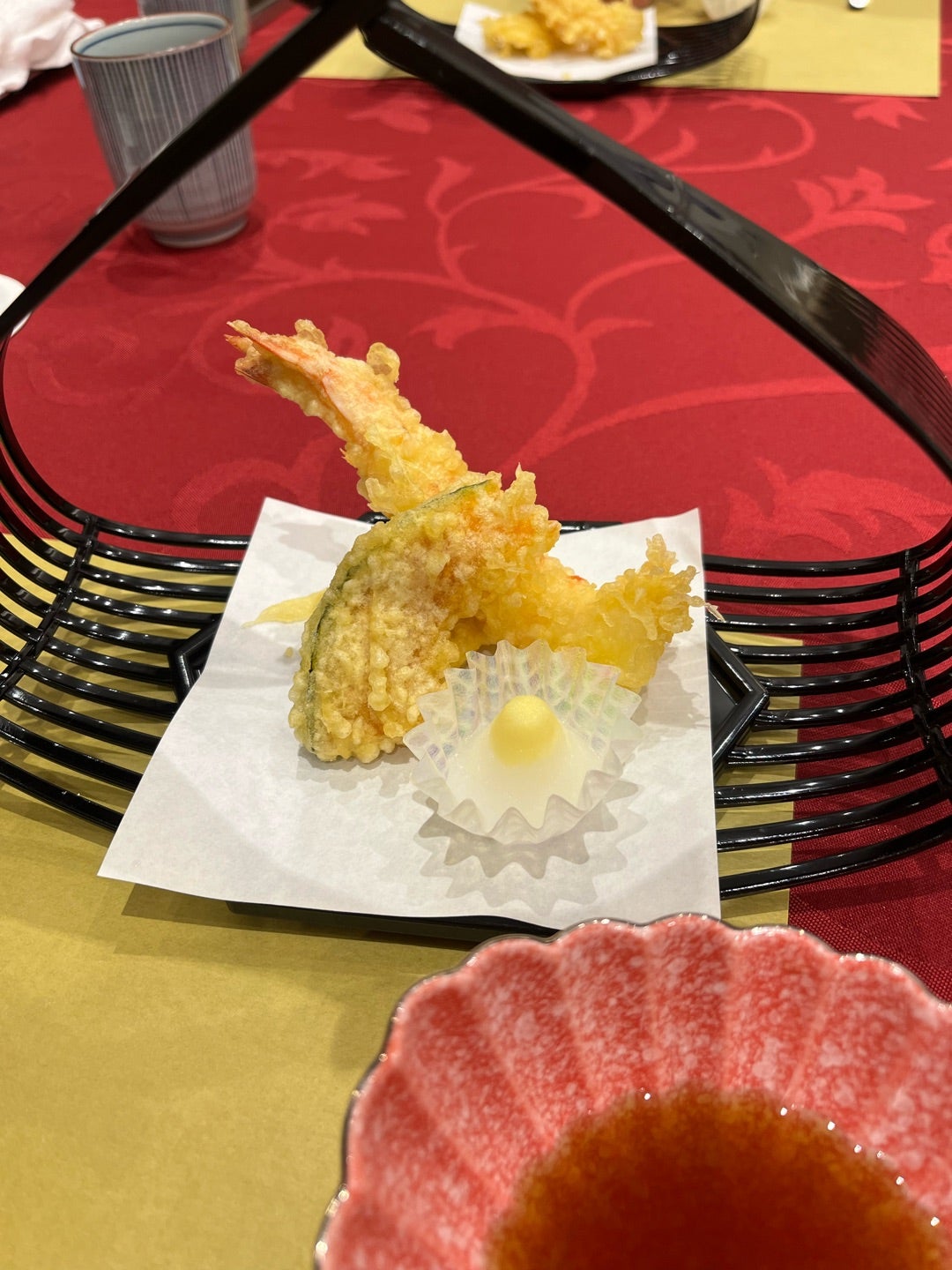 誕生日会の食事で出た天ぷら