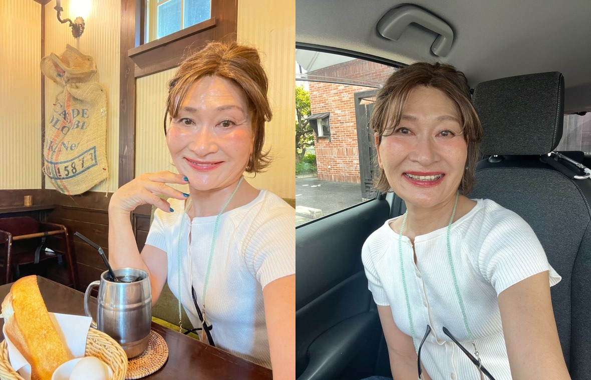 白いトップスを凛と着る三村由香の夏コーデ